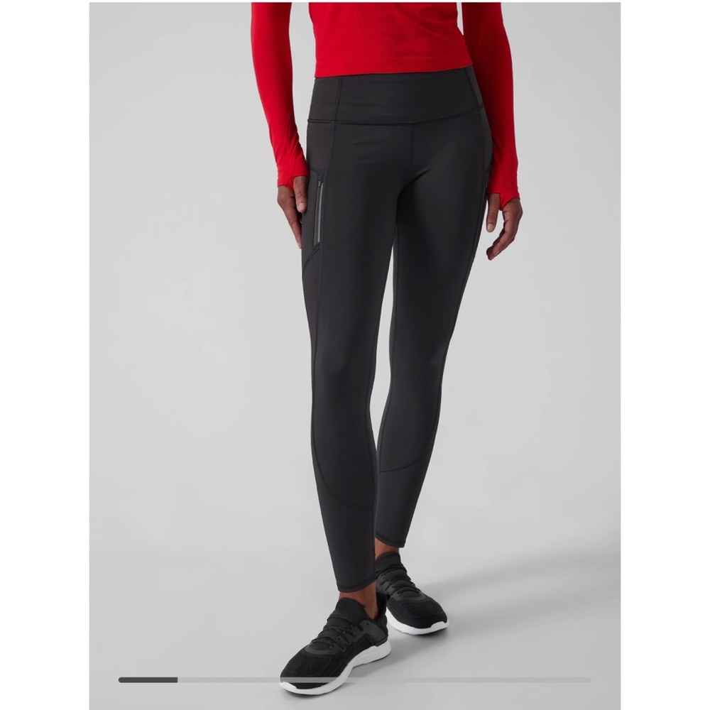 Athleta Black Rainier Tights, Size M